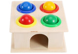 Novel Kids Hammering Game Wooden Ball Hammer Box Children Early Learning Educational Toy