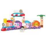 Double Letters Blocks Train 80 Pcs