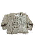 Baby Girls Faux Fur Jacket Coat Grey Winter Warm Button Dress Coats Luxury Furry Plush Snowsuit
