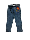 Kids Denim Blue Strip Pent