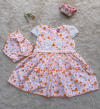 Buy Dew Drops Cotton Woven Sleeveless Frocks Floral Print